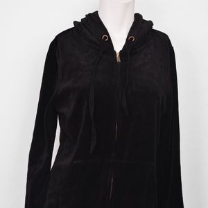 Jenni (by Jennifer Moore) Black Velour Hoodie (XL)